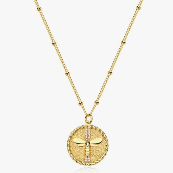 NEW! Gold Bee Statement Choker Necklace - Picture 1 of 3